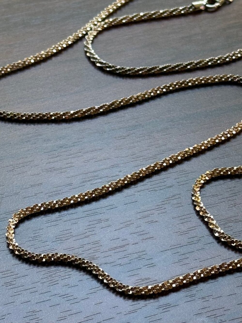 Milor Italy Vintage Sterling Silver Glitter Chain - Picture 3 of 5